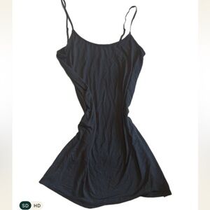 GAP Black Spaghetti Strap Mini Dress